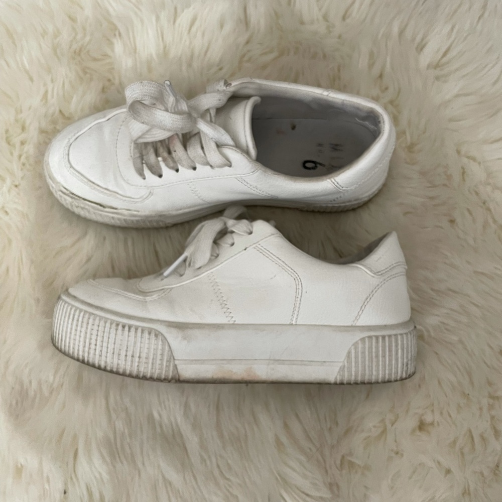 Mix no 6 white platform sneakers